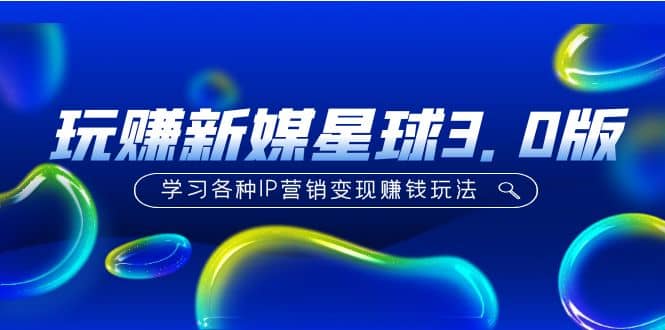 《玩赚新媒星球3.0版》学习各种IP营销变现玩法（价值498）_网创掘金