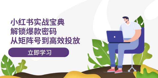 小红书实战宝典：解锁爆款密码，从矩阵号到高效投放_网创掘金