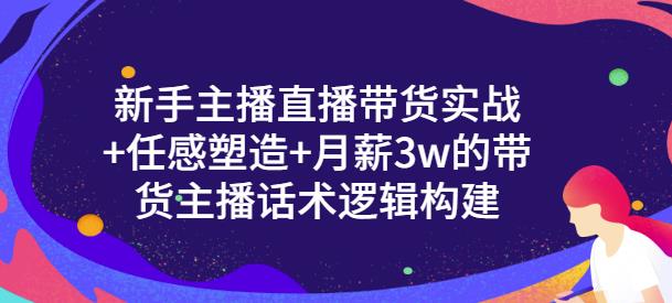 新手主播直播带货实战+信任感塑造+月薪3w的带货主播话术逻辑构建_网创掘金
