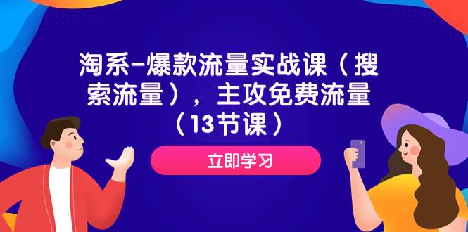 淘系-爆款流量实战课（搜索流量），主攻免费流量（13节课）_网创掘金