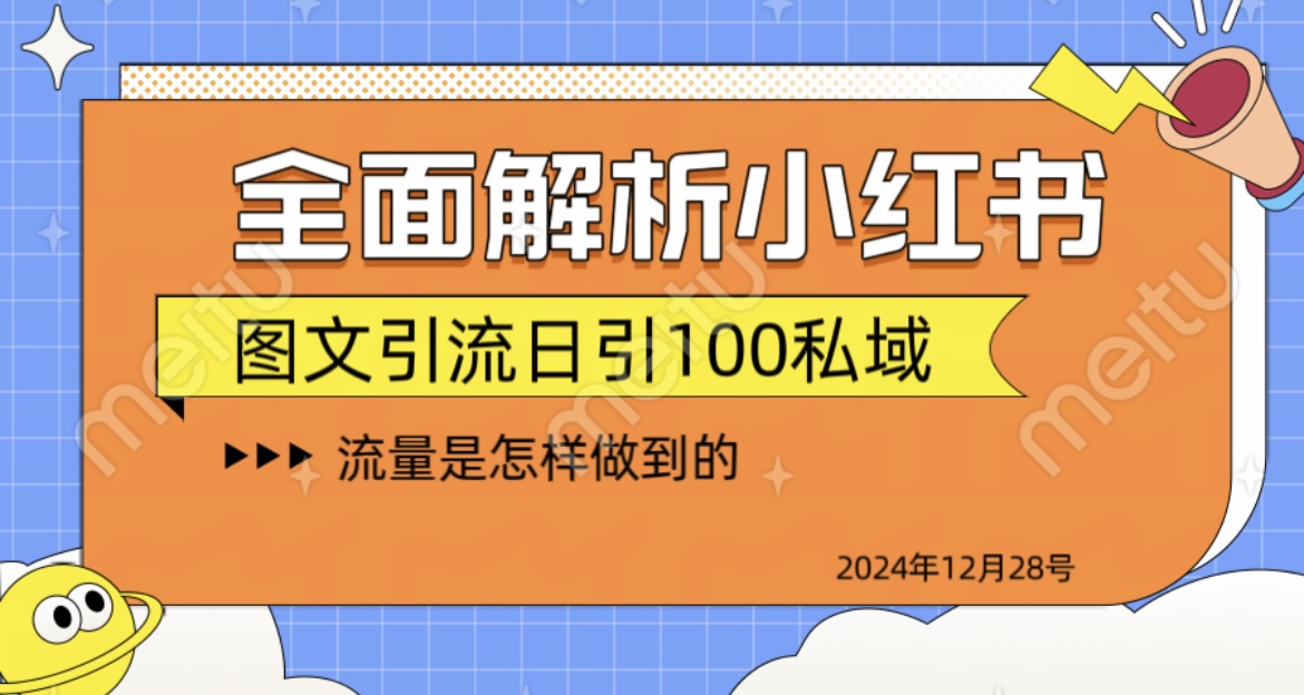 全面解析小红书图书引流日引100私域_网创掘金