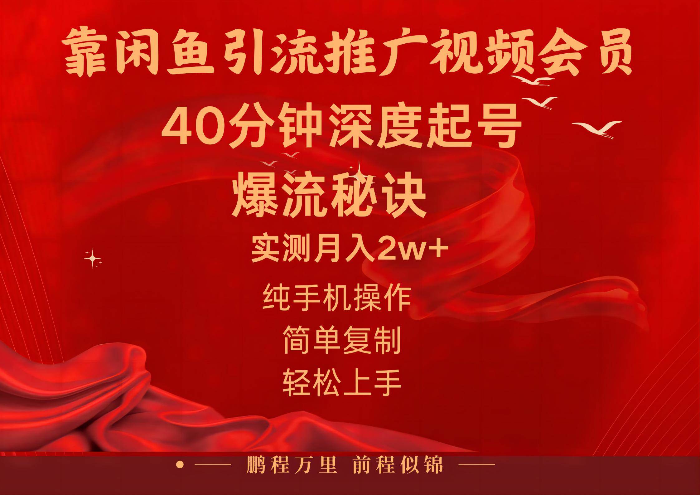 闲鱼暴力引流推广视频会员，能做到日入2W+，操作简单_网创掘金