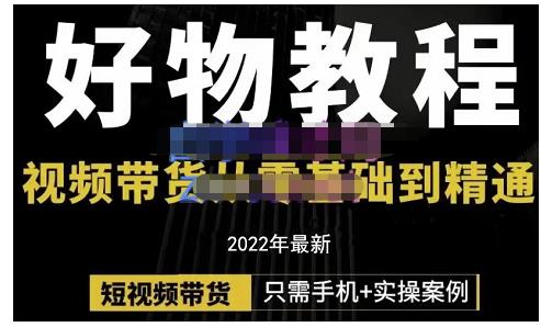 锅锅老师好物分享课程：短视频带货从零基础到精通，只需手机+实操_网创掘金