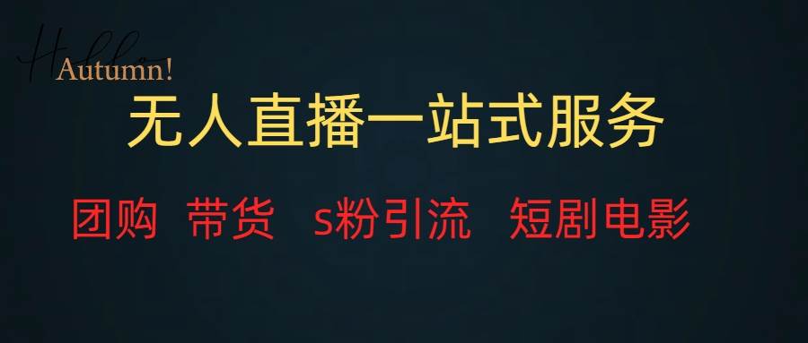 无人直播全套服务，变现稳定_网创掘金