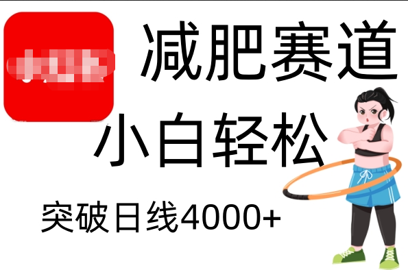 小红书减肥赛道，小白轻松日利润4000+_网创掘金