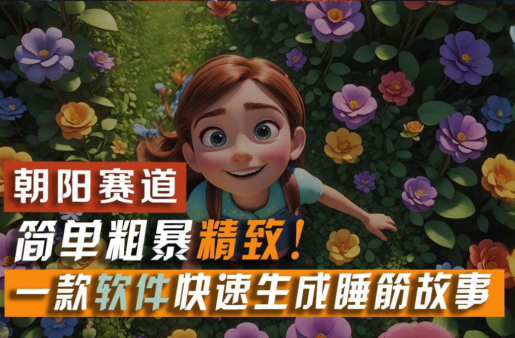 利用一款软件5分钟一条爆款睡前故事，简单粗暴精致！小白月入2w+_网创掘金