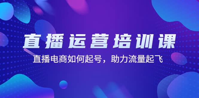 直播运营培训课：直播电商如何起号，助力流量起飞（11节课）_网创掘金