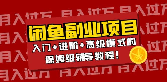 月入过万闲鱼副业项目：入门+进阶+高级模式的保姆级辅导教程_网创掘金