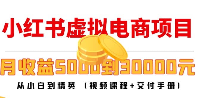 小红书虚拟电商项目：从小白到精英 (视频课程+交付手册)_网创掘金