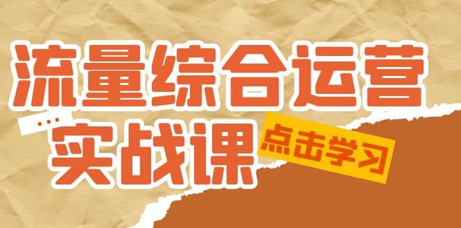流量综合·运营实战课：短视频、本地生活、个人IP知识付费、直播带货运营_网创掘金