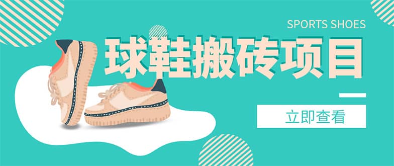 外面收费998的球鞋搬砖项目【详细教程+资源渠道】_网创掘金