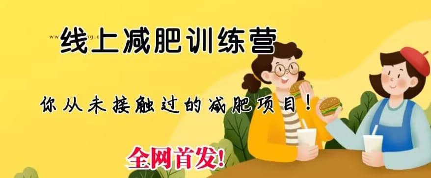 线上减肥训练营，足不出户，仅靠拉几个社群，发几条朋友圈，就可以月实现入五位【揭秘】_网创掘金