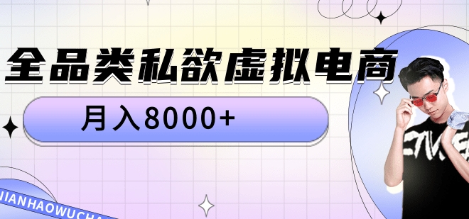 全品类私域虚拟电商，月入8000+_网创掘金