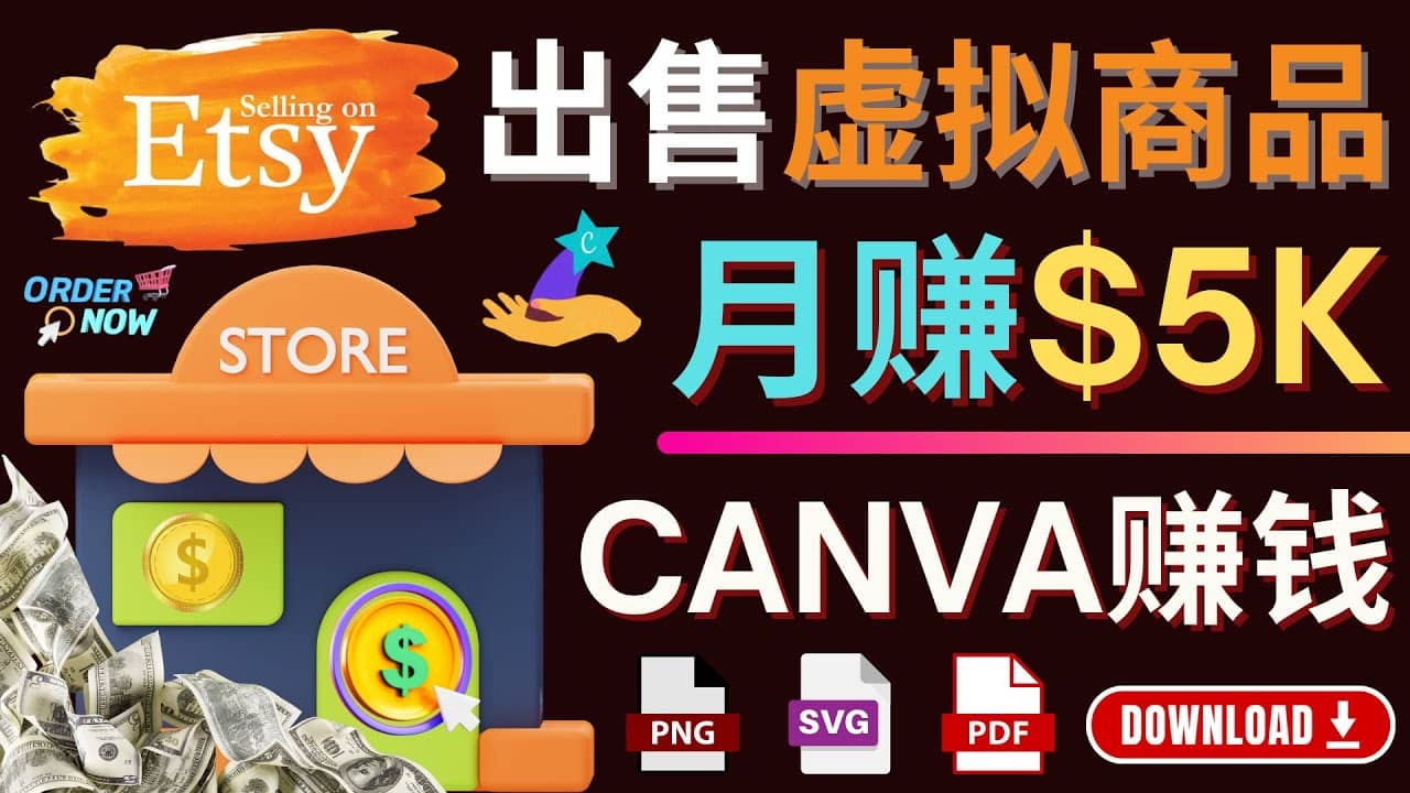 通过Etsy出售Canva模板，操作简单，收益高，月赚5000美元_网创掘金