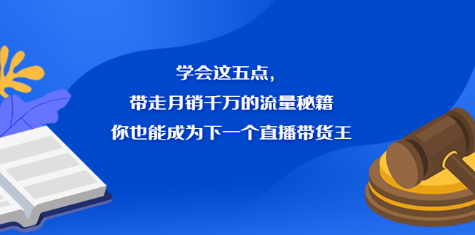 学会这五点，带走月销千万的流量秘籍，你也能成为下一个直播带货王_网创掘金
