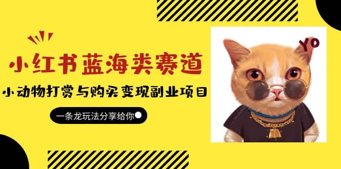 小红书蓝海类赛道：小动物打赏与购买变现副业项目，一条龙玩法分享给你_网创掘金