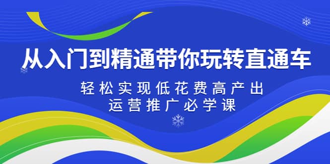 从入门到精通带你玩转直通车：轻松实现低花费高产出，35节运营推广必学课_网创掘金