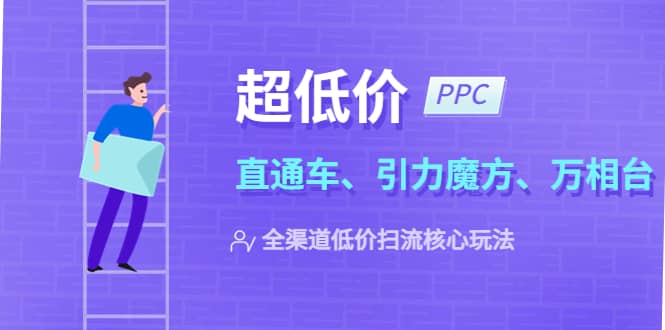2023超低价·ppc—“直通车、引力魔方、万相台”全渠道·低价扫流核心玩法_网创掘金