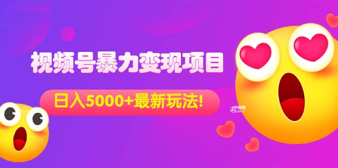 外面收费699的视频号暴力变现项目，日入5000+，简单易操作当天见效果_网创掘金