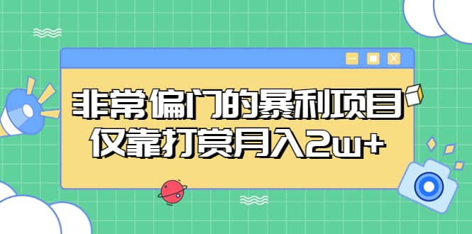非常偏门的暴利项目_网创掘金
