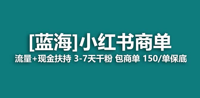 2023蓝海项目【小红书商单】流量+现金扶持，快速千粉，长期稳定，最强蓝海_网创掘金