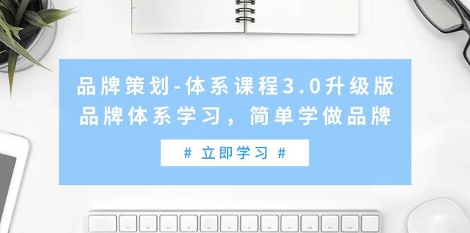 品牌策划-体系课程3.0升级版，品牌体系学习，简单学做品牌（高清无水印）_网创掘金