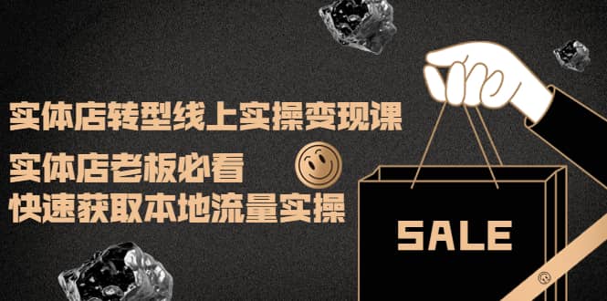 实体店转型线上实操变现课：实体店老板必看，快速获取本地流量实操_网创掘金