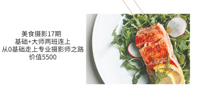 美食摄影17期 基础+大师两班连上，从0基础走上专业摄影师之路-价值5500_网创掘金