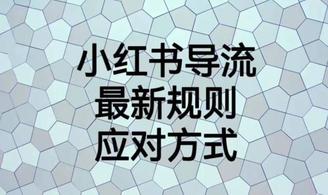 小红书导流最新规则应对方式【揭秘】_网创掘金