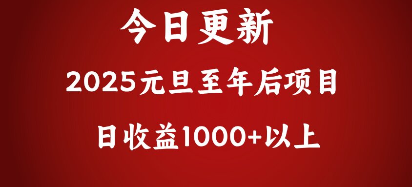 翻身项目，日收益1000+以上_网创掘金