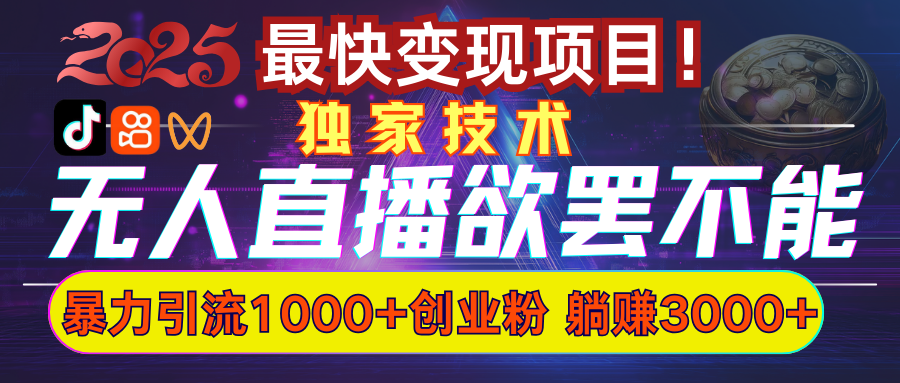 欲罢不能的无人直播引流，超暴力日引流1000+高质量精准创业粉_网创掘金
