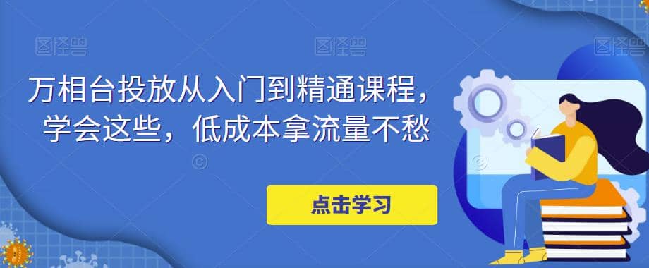 万相台投放·新手到精通课程，学会这些，低成本拿流量不愁_网创掘金