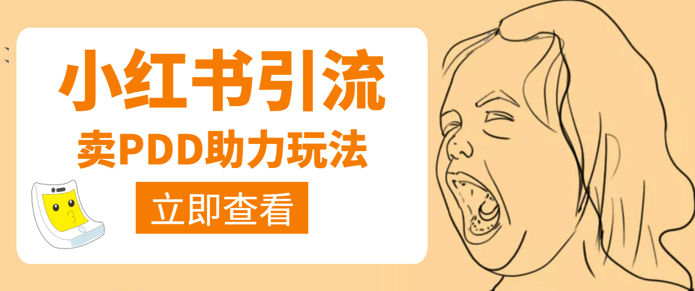 利用小红书卖拼多多助力_网创掘金