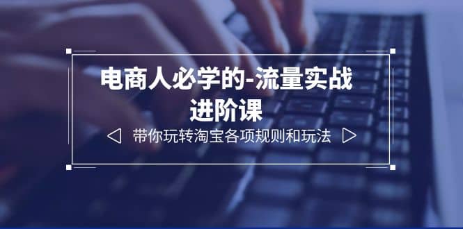 电商人必学的-流量实战进阶课：带你玩转淘宝各项规则和玩法（12节课）_网创掘金