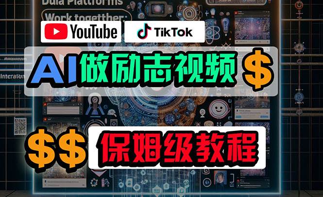 利用AI制作励志视频，在YouTube和TikTok赚钱，小白可做（附工具）_网创掘金