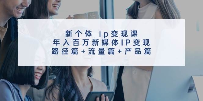 新个体 ip变现课，年入百万新媒体IP变现，路径篇+流量篇+产品篇_网创掘金