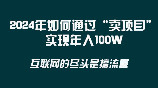 2024年如何通过“卖项目”实现年入100W_网创掘金