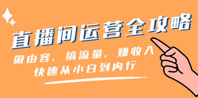 直播间-运营全攻略：做由容，搞流量，赚收入一快速从小白到内行（46节课）_网创掘金