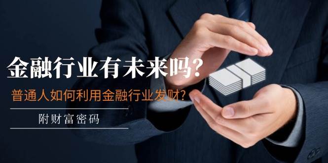 某付费文章：金融行业有未来吗？普通人如何利用金融行业发财?(附财富密码)_网创掘金