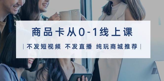 商品卡从0-1线上课（不发短视频 不发直播 纯玩商城推荐）32节课_网创掘金