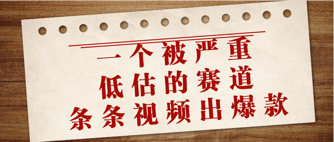 一个被严重低估的赛道，条条视频出爆款，一个月变现3万+_网创掘金