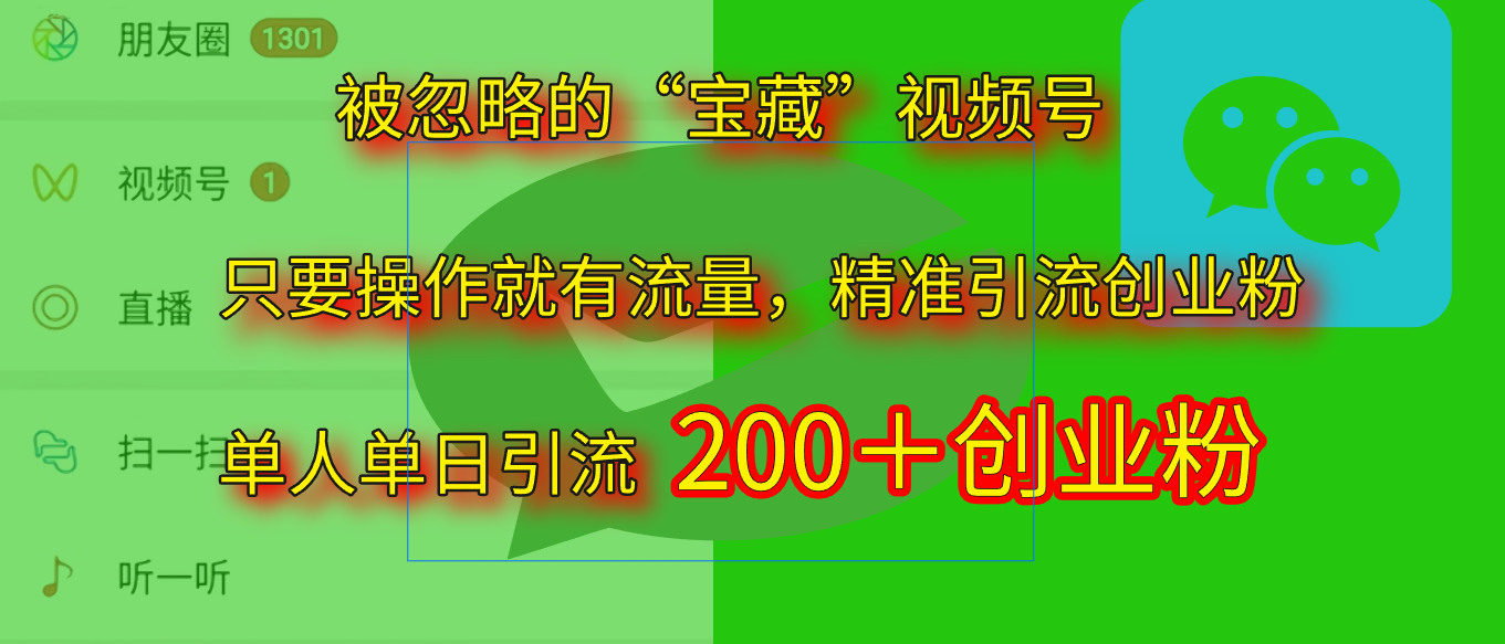 2025.5月最新被忽略的“宝藏”视频号，精准日引流200+_网创掘金