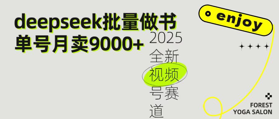 2025最新视频号项目 如何用Deepseek快速批量制作书单号 日入1000＋_网创掘金