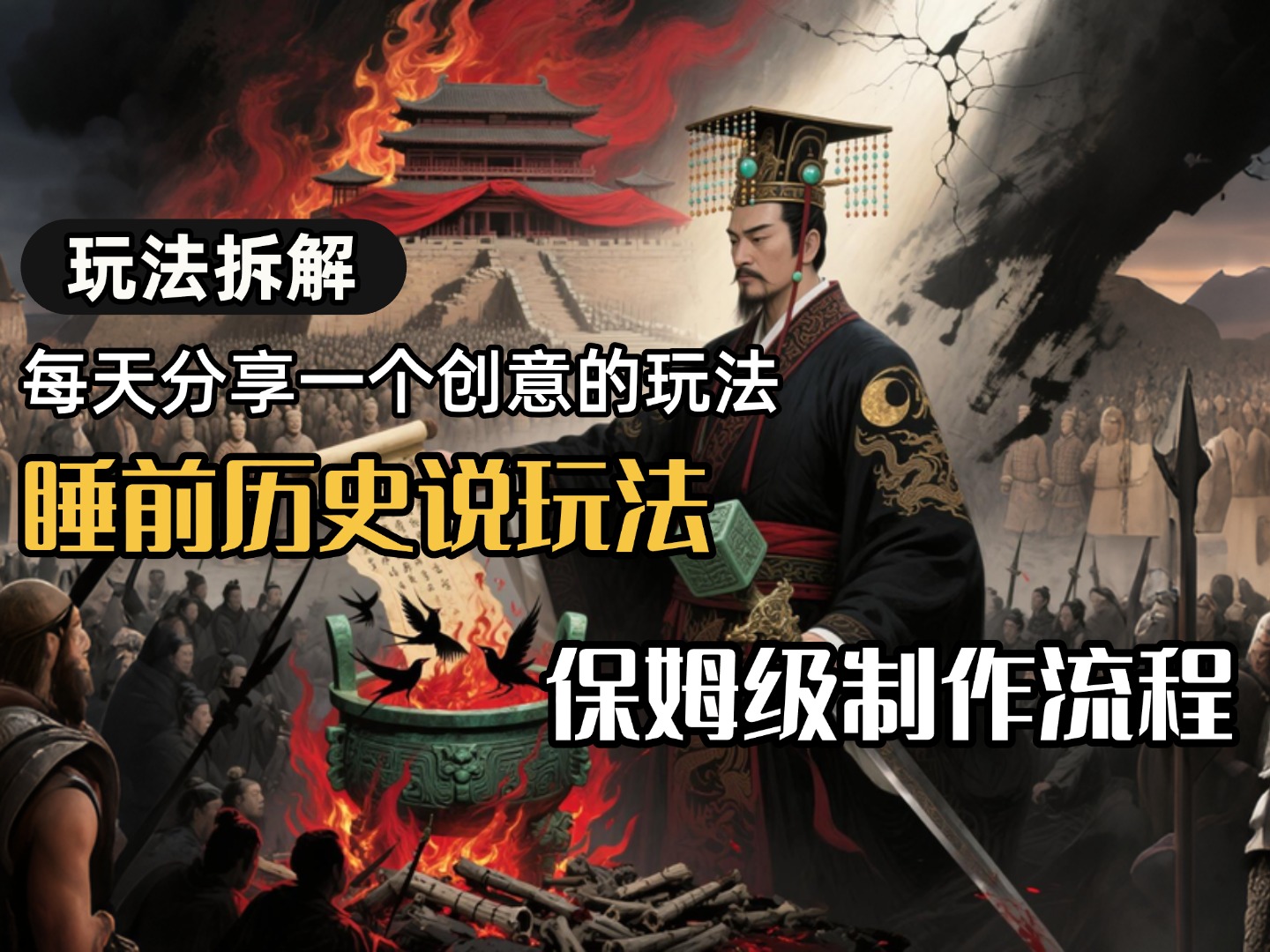 13条作品涨粉24.5万，全流程拆解睡前历史说，保姆级教程_网创掘金